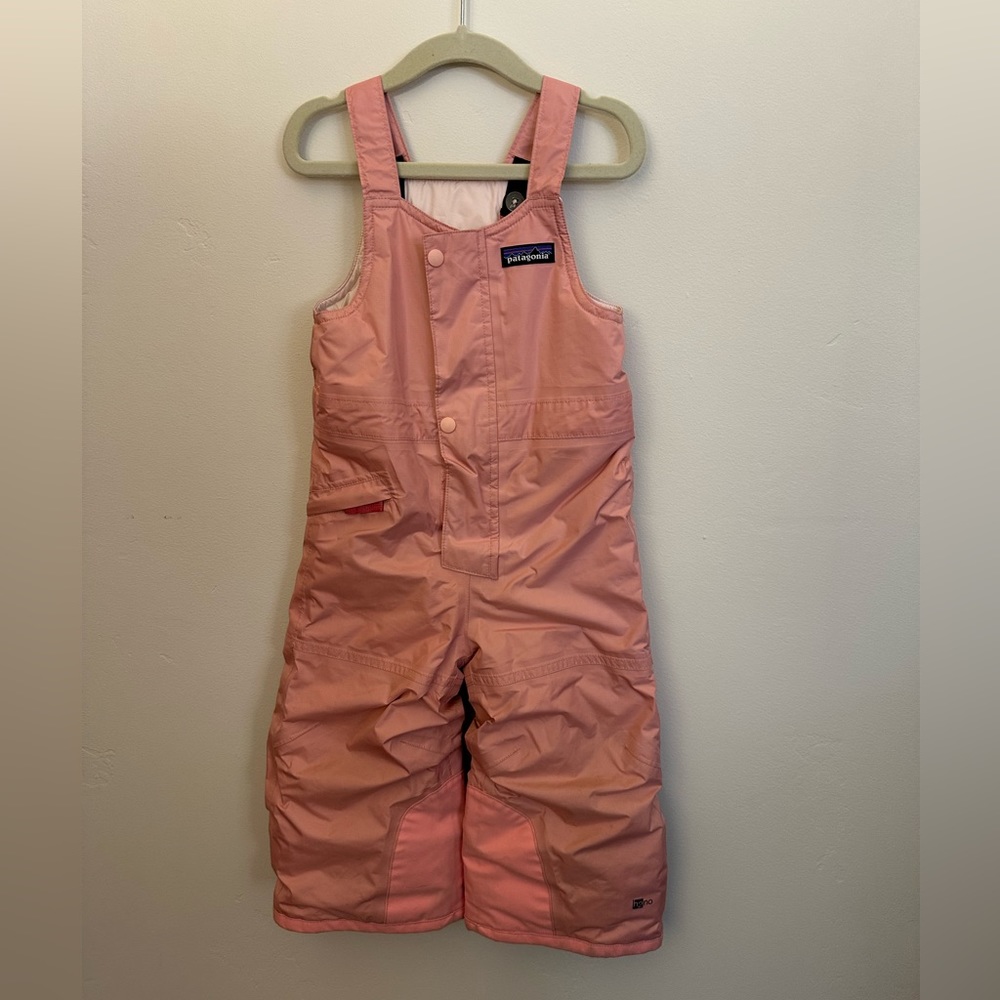 Girls 2T Pink Patagonia Ski Snow Bib